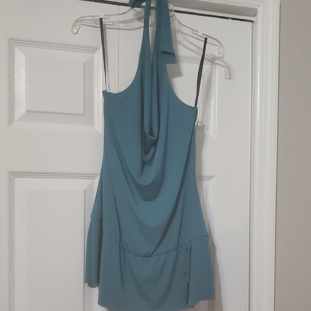 Teal Halter Dress